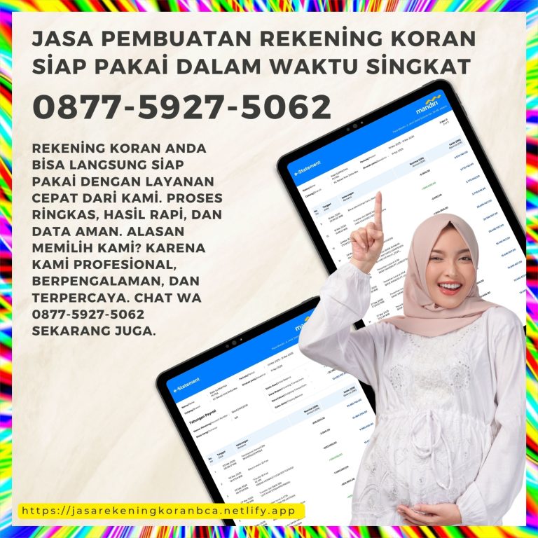 Edit Rekening Koran untuk Kebutuhan Verifikasi Bank dan Lembaga Keuangan