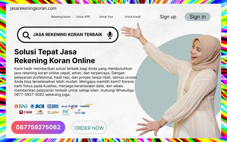 Jasa Pembuatan Rekening Koran untuk Keperluan Investasi dan Bisnis