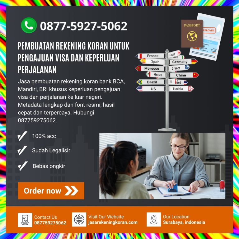 Jasa Pembuatan dan Edit Rekening Koran Profesional untuk Berbagai Bank di Indonesia