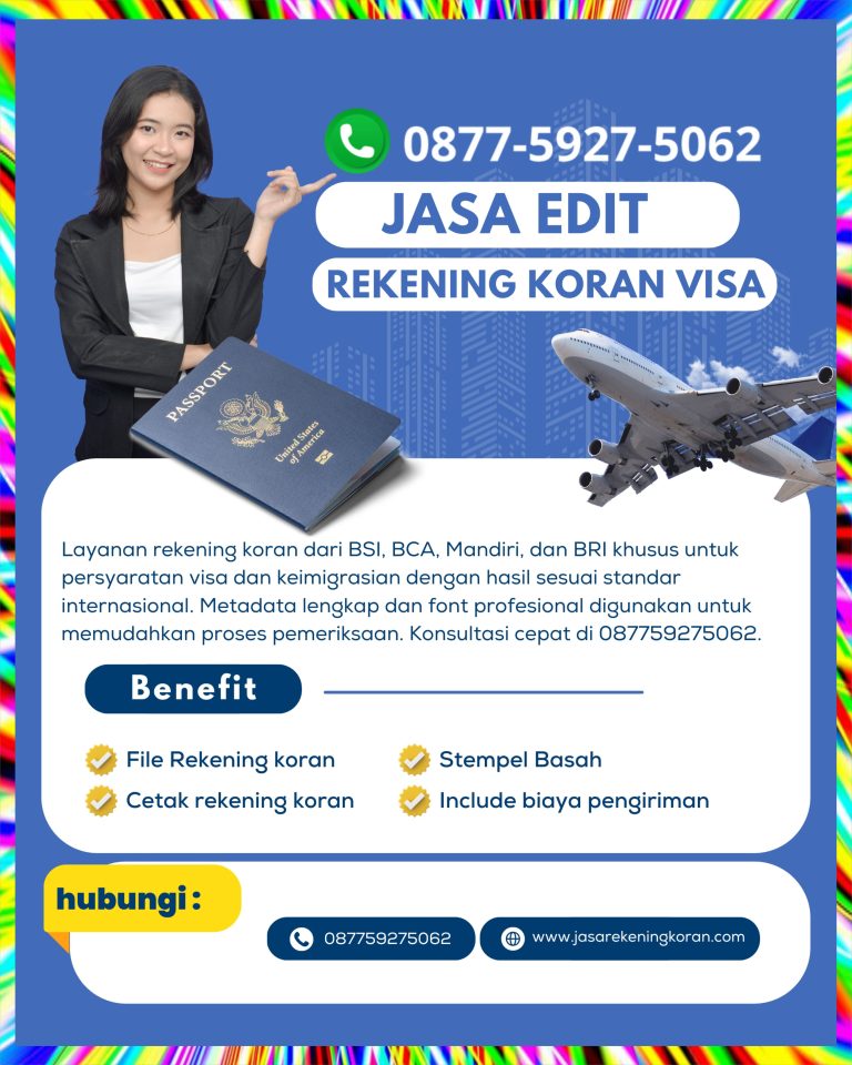 Layanan Edit Rekening Koran untuk Membantu Pengajuan Kredit Modal Usaha