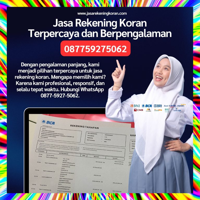 Layanan Edit dan Pembuatan Rekening Koran Bank Terpercaya di Indonesia