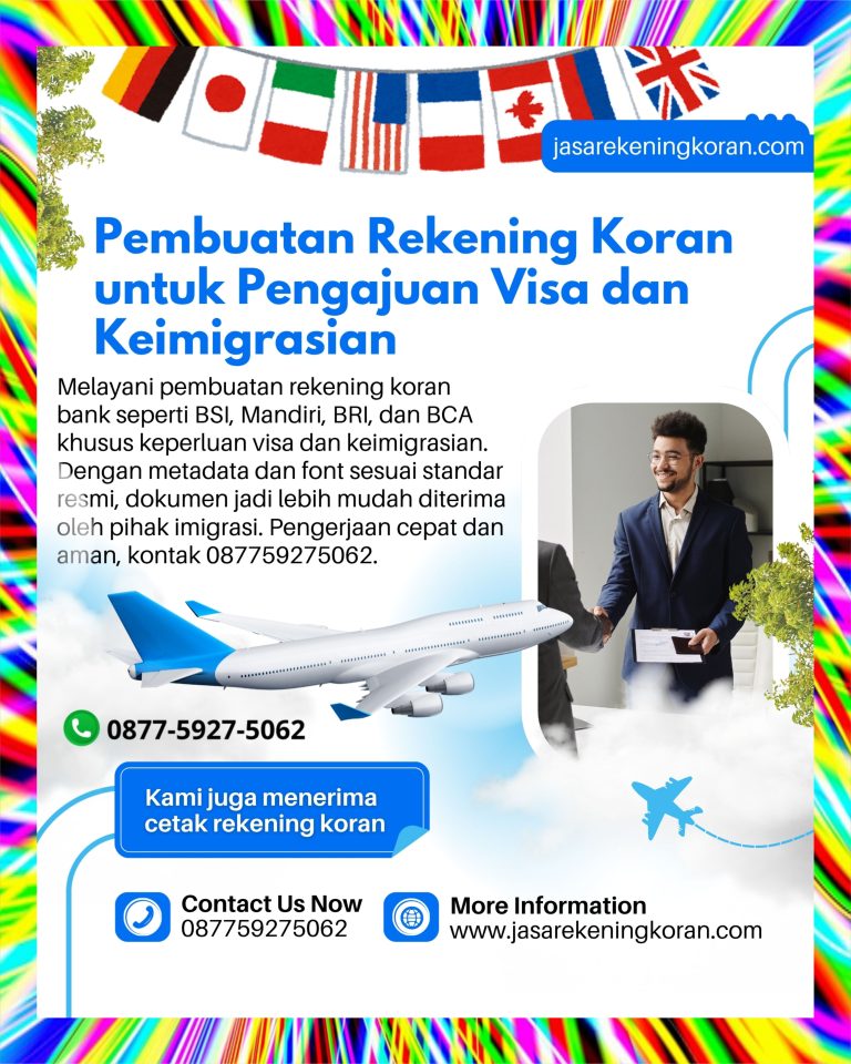 Pembuatan Rekening Koran untuk Kebutuhan Pelaporan Pajak dan Audit