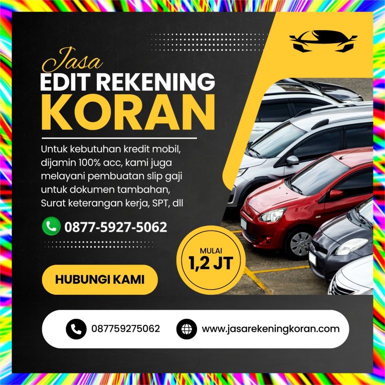 Pembuatan Rekening Koran untuk Pengajuan Kredit Multiguna