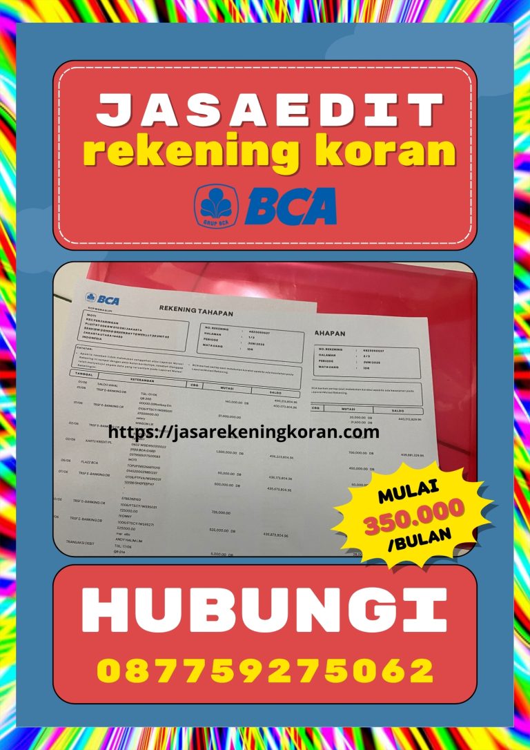 Rekening Koran Digital Untuk Visa, KPR, dan Pengajuan Pinjaman