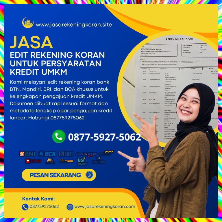 Solusi Mudah dan Cepat Untuk Pembuatan Rekening Koran Resmi dari Bank-Bank Terkemuka